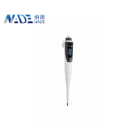 NADE DPette Gamme de volume de 0.5ul à 1000ul Pipette électronique simple de laboratoire pour le pipetage et le mélange