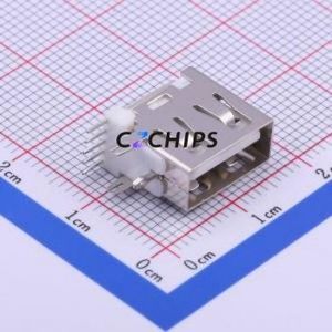 906-862A1019D102WD USB Connector Through hole Component (THT) Connector Type-A USB 2.0 Female Side Insert - Product Image 1