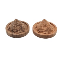 Diffuser Aroma Kayu Walnut Solid Mini Kerajinan Kayu Kreatif Hadiah Minyak Esensial Pengharum Mobil Rumah Ornamen Diffuser Dupa