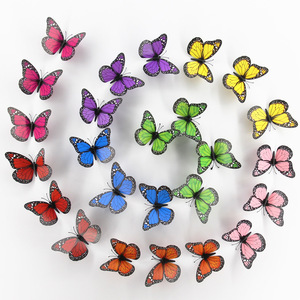 Decoración de Ramo de Mariposas Artificiales de 7 cm, Mariposas <span class=keywords><strong>Monarca</strong></span> de Halloween, Decoraciones para el Hogar, Accesorio para el Cabello Tridimensional - Product Image 1