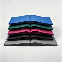 Carnet personnalisé en cuir PU souple, pages bleues, logo personnalisé, agenda pour le bureau
