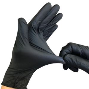 Gants d'examen en nitrile noir sans poudre de qualité alimentaire pour le nettoyage et les outils de nettoyage de <span class=keywords><strong>voiture</strong></span> vente en gros - Product Image 6