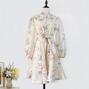 Vestido Corto Tipo Paraguas con Cintura <span class=keywords><strong>Imperio</strong></span>, Elegante y Chic, con Pedrería de Cielo Estrellado, Antiestático, para Primavera/Verano - Product Image 1