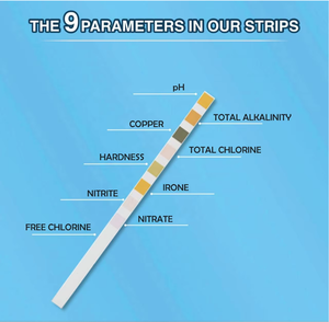 9 em 1 Piscina Portátil Água para Tiras De Teste Preciso Aquário e Fish Tank <span class=keywords><strong>pH</strong></span> Qualidade Teste de <span class=keywords><strong>pH</strong></span> para Tiras De Teste - Product Image 5