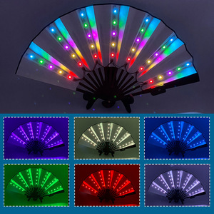 33Cm LED Cổ Điển Âm Nhạc Truyền Thống Thiên Thần Tre Tay Fan Cho Khiêu Vũ Giảng Dạy Và Đào Tạo Hiệu Quả Tùy Chỉnh Màu Sắc Và Logo - Product Image 1