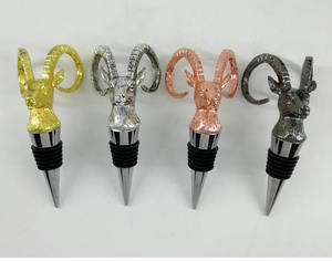 Accessoires de Bar Cuisine Liqueur Bouteille Bouchon De <span class=keywords><strong>Vin</strong></span> Cocktail Souvenir Cadeaux <span class=keywords><strong>Mouton</strong></span> Chèvres En Forme De Métal Nouveauté Bouchon De Bouteille De <span class=keywords><strong>Vin</strong></span> - Product Image 4