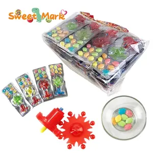 Benutzer definierte Süßigkeiten Spielzeug lustige Kreisel Spielzeug und mischen Obst presse Süßigkeiten