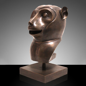 Bronze Dragon Head Sculpture Handmade Decorative Figurine For Home Gift - Product Image 4