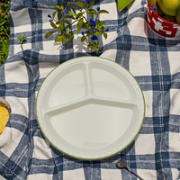 Assiettes de service en mélamine personnalisées de haute qualité Conception de compartiment écologique et durable pour les fournitures de restaurant et d'hôtel