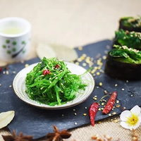 Vente en gros de salade d'algues Chuka Wakame surgelées, algues chinoises casher pour les sushis japonais et la cuisine coréenne