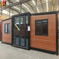 Maison conteneur extensible de 40 pieds à livraison rapide, villa modulaire préfabriquée, 4 chambres, salles de bain, cuisine, maison mobile, prix fournisseur Chine