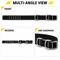 Ceinture de sécurité pour pompier, sangle en polyamide de 70 mm, 13 kN, 45 #   Ceinture de protection antichute en acier à double anneau de traction