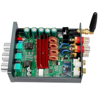 BRZHIFI 2.0 penguat daya Digital Stereo mesin Audio rumah profesional 100WX2 BT5.0 bahan Aluminium