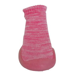 <span class=keywords><strong>Rosa</strong></span> Calzini Del Pattino di Bambino Personalizzato Infantile Morbido Anti-Slittamento TPE Suola Scarpe Prewalk - Product Image 3