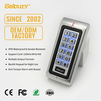 Lecteur de contrôle d'accès par proximité RFID, étanche IP65, clavier métallique, Wiegand 26-37 bits, 125 kHz, 13,56 MHz, lecteur HID Mifare