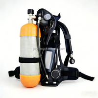 Appareil respiratoire à air comprimé SCBA de sécurité incendie industriel de 6,8 L, masque facial complet, cylindre d'air