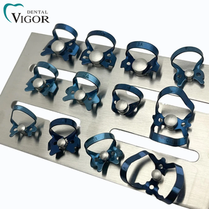12 Pièces de Pinces à Caoutchouc Dentaire en Acier Inoxydable pour Plateau de Maintien, Clip de Barrière Endodontique et Restauratrice - Product Image 4
