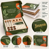 Boîte d'expédition personnalisée pour la propagation des plantes, kit d'emballage rigide en papier pour le jardinage intérieur