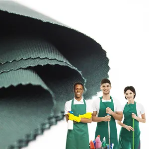 Tessuto in tessuto di policotone dal Design morbido e confortevole di vendita calda adatto per il tessuto uniforme del personale di pulizia della gestione delle strutture