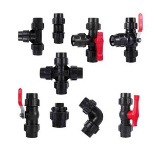 25mm <strong>MDPE</strong> T-Type Switch Water Splitter for Water <strong>Pipe</strong> Irrigation Fittings PE Quick Cross Connector Plastic tap Ball Valve - Product Image 5