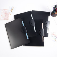 Carpeta de Archivo Acordeón Negra A4, 12/8 Bolsillos, Organizador de Documentos Expandible de PP Impermeable para la Escuela y la Oficina
