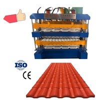 Machine de formage à froid de tôles de toiture IBR en acier galvanisé coloré à trois couches, haute vitesse et très vendue