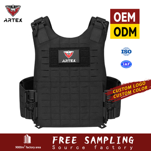 Gilet Tactique Noir Molle Porte-Plaques Imperméable en Oxford Protecteur OEM ODM pour Entraînement en Extérieur - Product Image 1