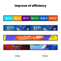 Écran LED GOB P1.2-P2 pour étagères, idéal pour les magasins de détail et les ascenseurs – Écran publicitaire intérieur/extérieur pour comptoirs