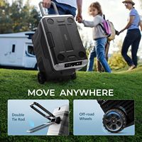 Euhomy App Control Réfrigérateur 12 V Refroidisseur électrique à double zone Réfrigérateur de voiture avec roues et panier pour le voyage