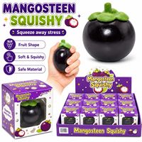 Nouveaux designs promotionnels : Jouet anti-stress souple et moelleux en forme de fruits, en plastique, à presser, pour filles et garçons