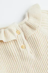 Personalizzato volant Boutique all'ingrosso morbido cotone ragazza bambini vestiti invernali girocollo lavorato a maglia maglione bambino vestito abbigliamento per bambini