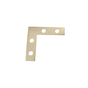 L-Shaped Corner <b>Bracket</b> Zinc Alloy 90 Degree Four Hole Right Angle Connector For Photo Frame Furniture Support <b>Silver</b> Small Size - Product Image 4