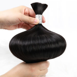 Mèches de cheveux naturels bouclés 100% Remy, double tirage, 12 pouces, pour tresses africaines, en vrac - Product Image 5