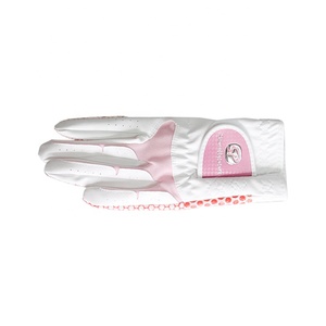 Meilleure vente blanc cabretta cuir doigt Complet chèvre imperméable PU gant de golf - Product Image 2
