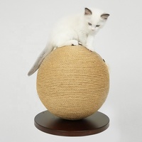 Kucing Menggores Mainan Hewan Peliharaan Menggaruk Posting Mainan Kucing Sisal Tali Bola Grinding Cakar Kucing Menggaruk Bola