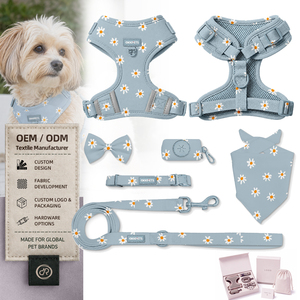 Arnés de Lujo para Perros OKKPETS con Logotipo Personalizado, Arnés de Cuello para Perros, Moderno y Duradero, Ajustable, Personalizado, Juego de Arnés para Perros Sin Tirones - Product Image 1