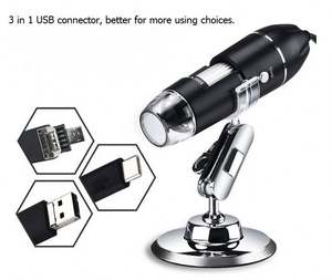 Mingshunxin <span class=keywords><strong>1600X</strong></span> 8 LEDデジタルUSB内視鏡カメラ顕微鏡拡大鏡顕微鏡3 in 1 USB - Product Image 3