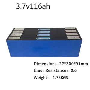 แบตเตอรี่ลิเธียมไอออนแบบแท่งปริซึม 3.7V ชาร์จได้ ความจุ 116Ah NMC 3.7v 116ah - Product Image 2