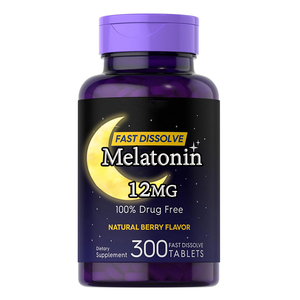 Nhãn hiệu riêng Vegan Melatonin máy tính bảng nhanh chóng hòa tan thuốc hỗ trợ giấc ngủ bổ sung cho thư giãn bình tĩnh chăm sóc sức khỏe bổ sung - Product Image 1