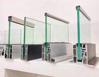 Accessoires de garde-corps en alliage d'aluminium - Fixations en U sans cadre en métal