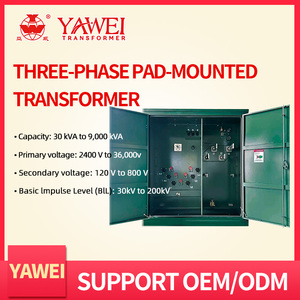 YAWEI 100kva 13.8kv 50kva Three-phase Pad-mounted <strong>Transformer</strong> Electricity Disitribution <strong>Transformers</strong> Price ISO Power <strong>ONAN</strong> 0.4 - Product Image 3