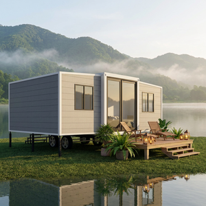 <span class=keywords><strong>Casa</strong></span> Container Espandibile Prefabbricata 40ft 4 Camere da Letto 2 Bagni Pannelli Sandwich Finestre Ampie Soggiorno Spedizione Globale - Product Image 2