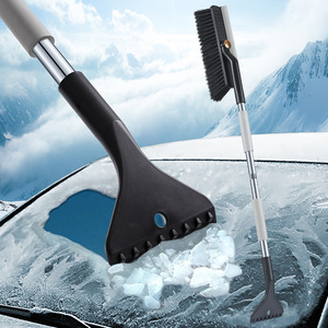 Multi Functional Car Snow <b>Brush</b> With Ice Scraper Telescopic Handle For Winter Snow Removal And De Icing - Product Image 4