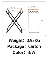 Support de sac poubelle de Camping en métal Portable support de pique-nique en plein air pliable et pliable pour la gestion des ordures ménagères