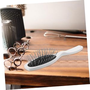 Cepillo de pelo rizado de bambú con logotipo personalizado para mujer, cepillo de cerdas de jabalí con cojín de aire para extensiones de cabello, cepillo de cerdas de jabalí con logotipo - Product Image 6