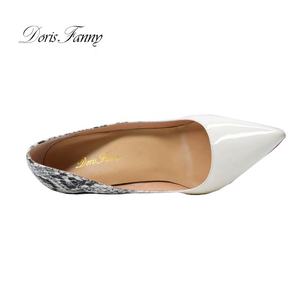Scarpe con Tacco <span class=keywords><strong>a</strong></span> <span class=keywords><strong>Spillo</strong></span> Bianche Personalizzate all'Ingrosso, Punta Affusolata, Taglia Grande, Traspiranti, Leggere, Sexy, Formali - Product Image 2