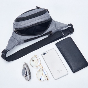 <span class=keywords><strong>Sac</strong></span> de Taille Mode Unisexe Décontracté, Grande Sacoche <span class=keywords><strong>Banane</strong></span> en Toile pour Téléphone, Randonnée, Voyages et Loisirs - Product Image 5