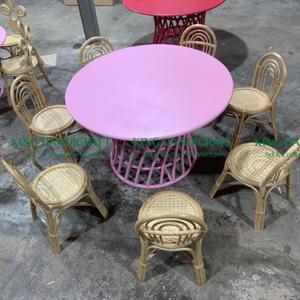 Multi Color <b>Outdoor</b> Rattan <b>Table</b> <b>and</b> <b>Chair</b> Set for <b>Kids</b> <b>and</b> Babies for Hotels <b>and</b> Gardens Wholesale Price - Product Image 1