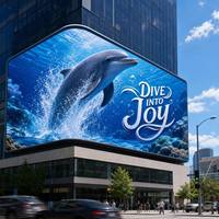 Pantalla LED 3D para Exteriores de Alta Luminosidad a Todo Color, Resistente al Agua IP65, Panel de Video LED para Publicidad, Gran Venta
