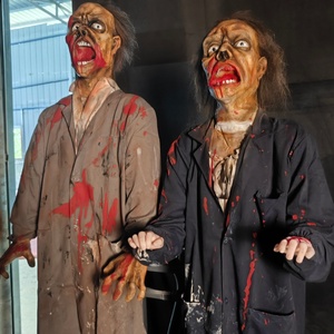 Animatronics <span class=keywords><strong>d</strong></span>'<span class=keywords><strong>horreur</strong></span> accessoires de maison hantée grandeur nature fantômes effrayants zombie sorcière équipement pneumatique à vendre - Product Image 6